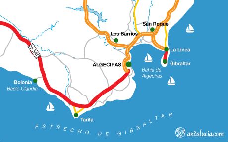 Maps for the Port Town of Algeciras in the Cadiz province, Andalucía ...