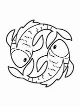 Horoscope Coloring Page B Pisces Printable 2021 3333 Coloring4free  sketch template