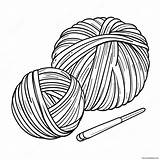 Knitting Tools And Yarn Coloring Page 55793 44129 sketch template