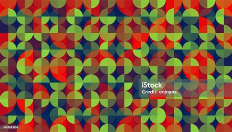 Seamless Red And Green Christmas Pattern Wallpaper Design Stock Illustration - Download Image ...