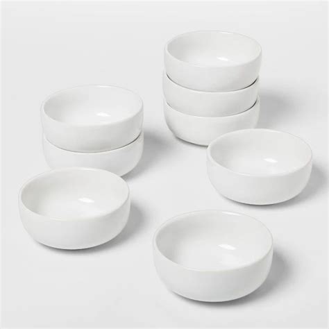 Porcelain Dip Bowl 3oz White Set Of 8 - Threshold™ : Target | Dip bowl ...