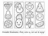 Coloring Page Bookmark Templates  Fruit Download Printable PDF sketch template