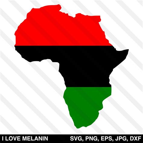 Africa Continent Map SVG – I Love Melanin