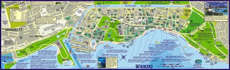 Waikiki Beach Map - Hotels