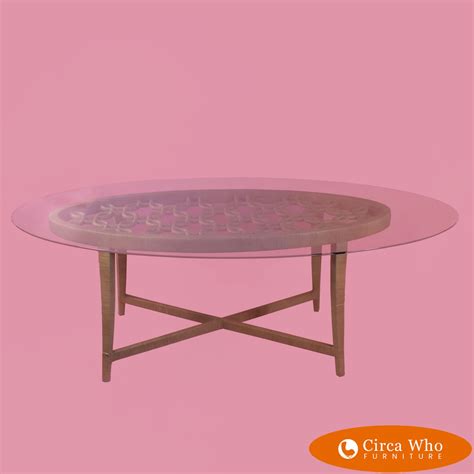 Wrapped Rattan Oval Dining Table | Circa Who