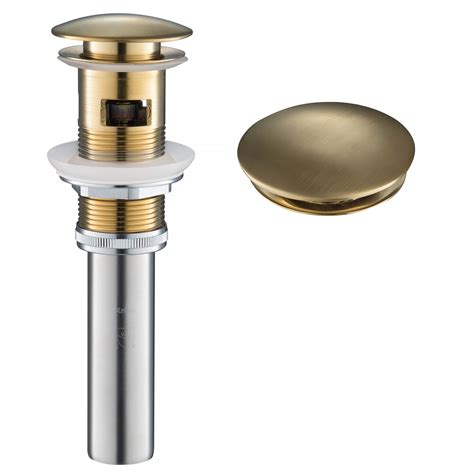 KRAUS Pop-Up Drain for Bathroom Sink with Overflow in Brushed Gold - Walmart.com - Walmart.com