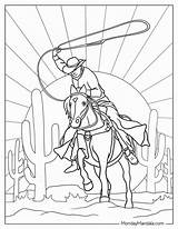 20 Cowboy Coloring Pages Free PDF Printables sketch template