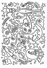 Free Printable Outer Space Alien Coloring Page For Adults And Kids  sketch template