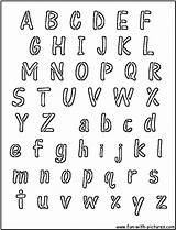 Alphabet Font Coloring Pages sketch template