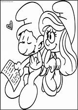 Love Poem Shini Smurf Free Printable Coloring Page  Wecoloringpagecom sketch template