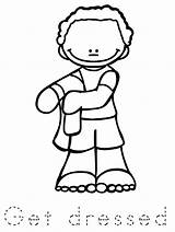 Little Girls Daily Routine Coloring Page  Free Printable sketch template