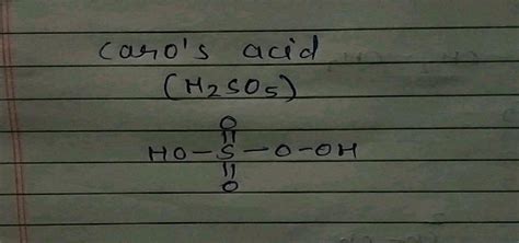 Caro's acid is: | Chemistry Questions