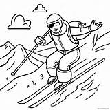 Adventurous Skiing Coloring Page 11311 8858 sketch template