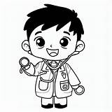 Cute Doctor coloring Page  Download Print Or Color Online For Free sketch template