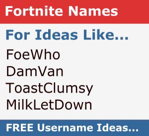 Best Fortnite Names Generator