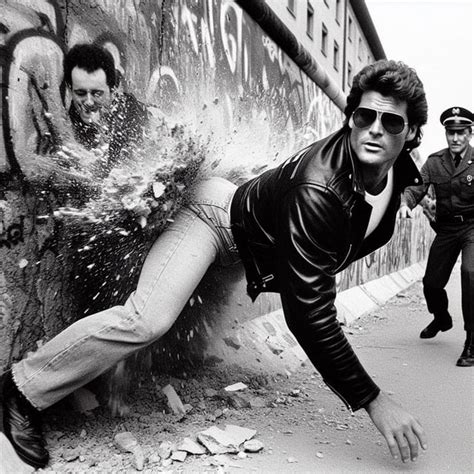 David Hasselhoff single handedly tearing down the Berlin wall (as ...