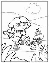 Dora The Explorer Coloring Pages Pdf sketch template