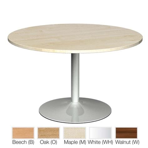 AVON Round 1200mm Wooden Boardroom Tables with Trumpet Base