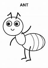 Cartoon Ant Coloring Page – Kidsversuscopycom sketch template