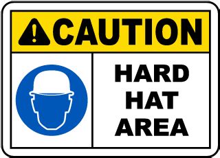 Hard Hat Signs, Hard Hat Safety Signs, Wear Hard Hat Signs