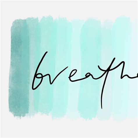 Breathe Print Yoga Poster Calming Wall Art Breathe Sign | Etsy