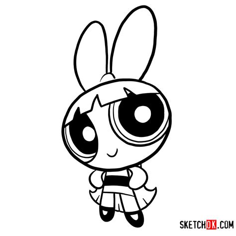 How to Draw Blossom from The Powerpuff Girls 2016 Series