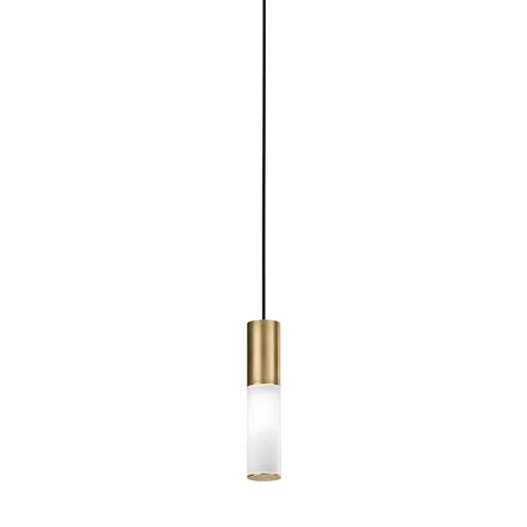 Etoile Natural Brass & White Glass Pendant Lamp Il Fanale | Artemest