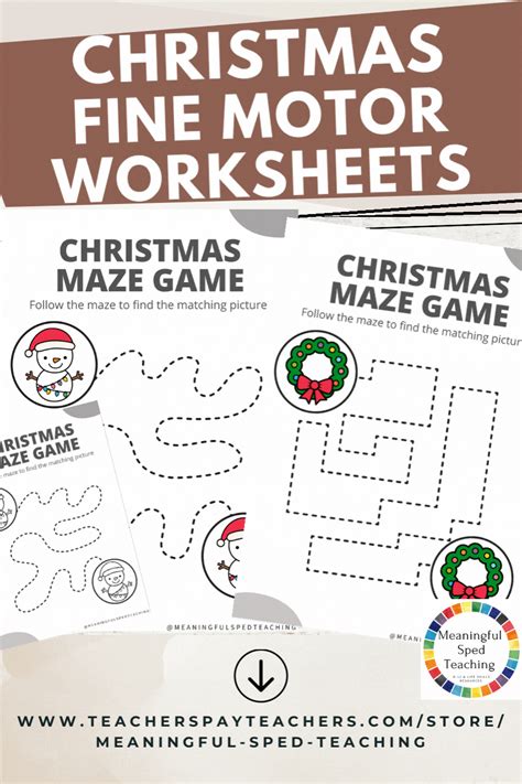 Christmas Worksheets, Christmas Activities, Christmas Maze, Following Directions, Leisure ...