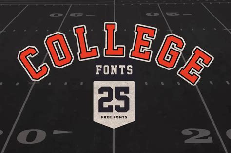 25 Free College Fonts to download - PrePressToolkit.com