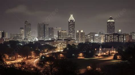 Athens Night Skyline At Georgia City Park Background, Georgia Pictures, Georgia, Travel ...