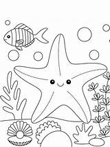 Print 25  Free Starfish Coloring Pages For Kids ⭐🐟 sketch template