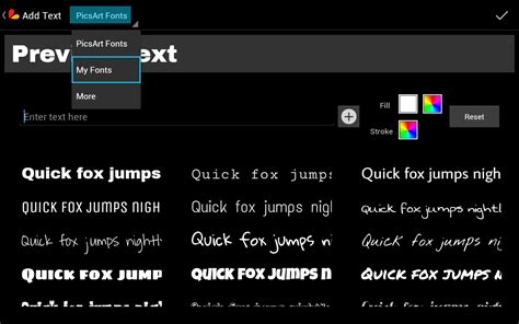 How to Install Custom Fonts to PicsArt