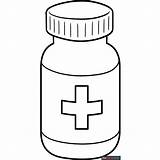 Medicine Bottle Coloring Page  Easy Drawing Guides Pages sketch template
