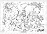 Printable Marvel Heroes Pdf Coloring Page  Avengers coloring Pages sketch template