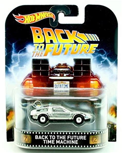 Hot Wheels Retro Entertainment Series - Back to the Future Time Machine Delorean Car: Amazon.co ...