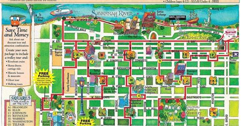 Map Of Downtown Savannah Ga - Maping Resources