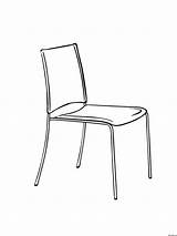 Chair coloring pages sketch template