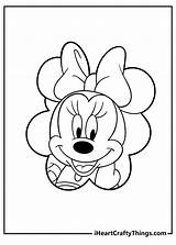 Bashful Minnie Mouse Printable Coloring Pages sketch template