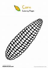 Fun And Free Corn Coloring Pages For Kids sketch template