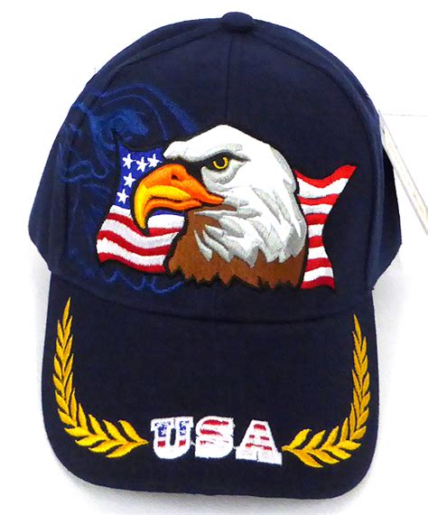 Wholesale USA American Flag and Eagle Baseball Caps Hats Bulk Sale ...