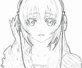 Anime Wolf Girl Coloring Pages At GetColoringscom  Free Printable sketch template