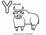 Yak Alphabet Coloring Worksheet Book Stock Illustration 2391140107  sketch template