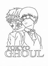 Tokyo Ghoul coloring Page sketch template