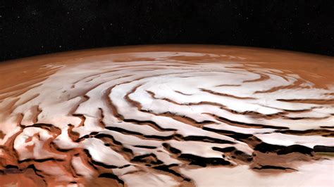 New Mosaic Shows Off the Red Planet’s North Polar Ice Cap