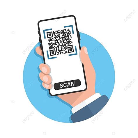 Digitalização De Código Qr Estilo Simples Em Fundo Isolado Com Leitor De Código De Barras Vetor ...