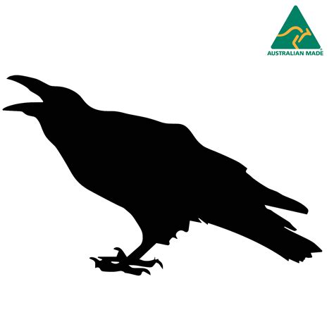 Crow Silhouette Cut Vinyl Decal 14 cm x 8.5 cm | eBay