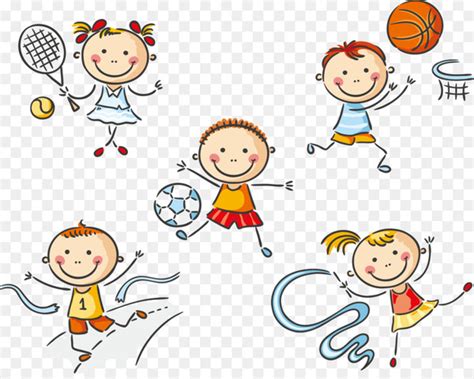 Free: Physical education Clip art - 61 Cute cartoon kids playing - nohat.cc