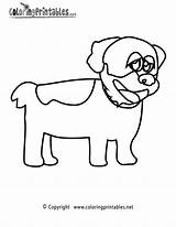 Dog Coloring Page  A Free Animal Printable sketch template