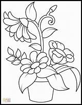 Easy Flower Coloring Pages 4 – Simply sketch template