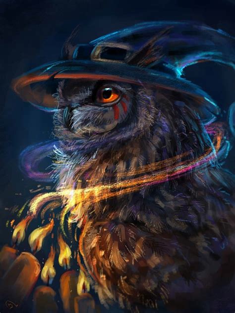 Pin by Olga Gaca on Fan fiction | Owl artwork, Mythical creatures art, Owl art